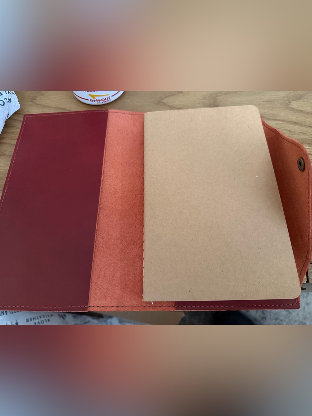 Portland leather Large snap journal.